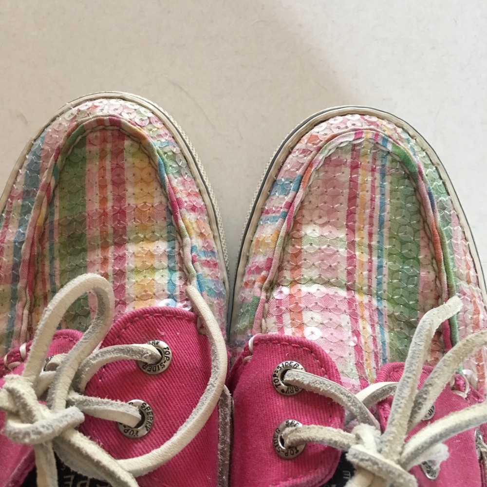 Sperry loafers pink with sequins so cute & comfortable. - Picture 3 of 3